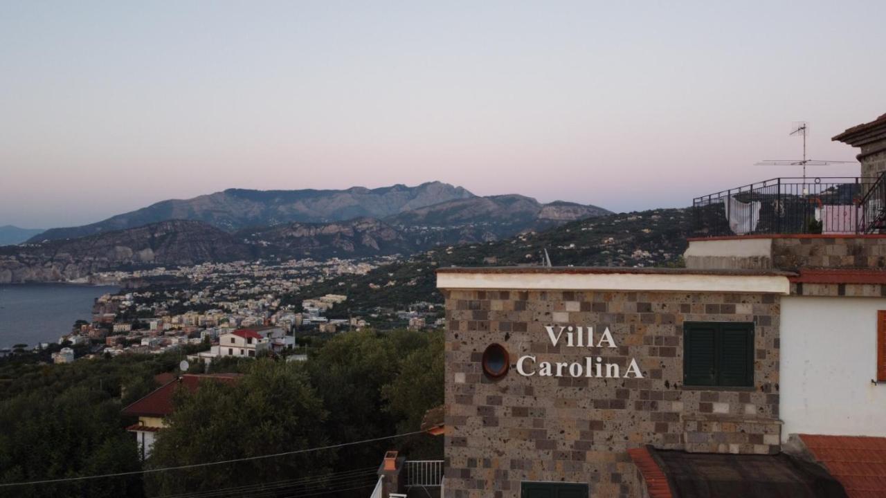 Villa Carolina Sorrento Private Heated Pool And Sea View 外观 照片