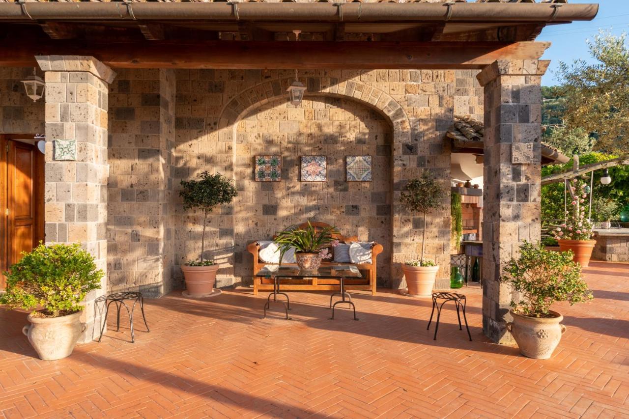 Villa Carolina Sorrento Private Heated Pool And Sea View 外观 照片