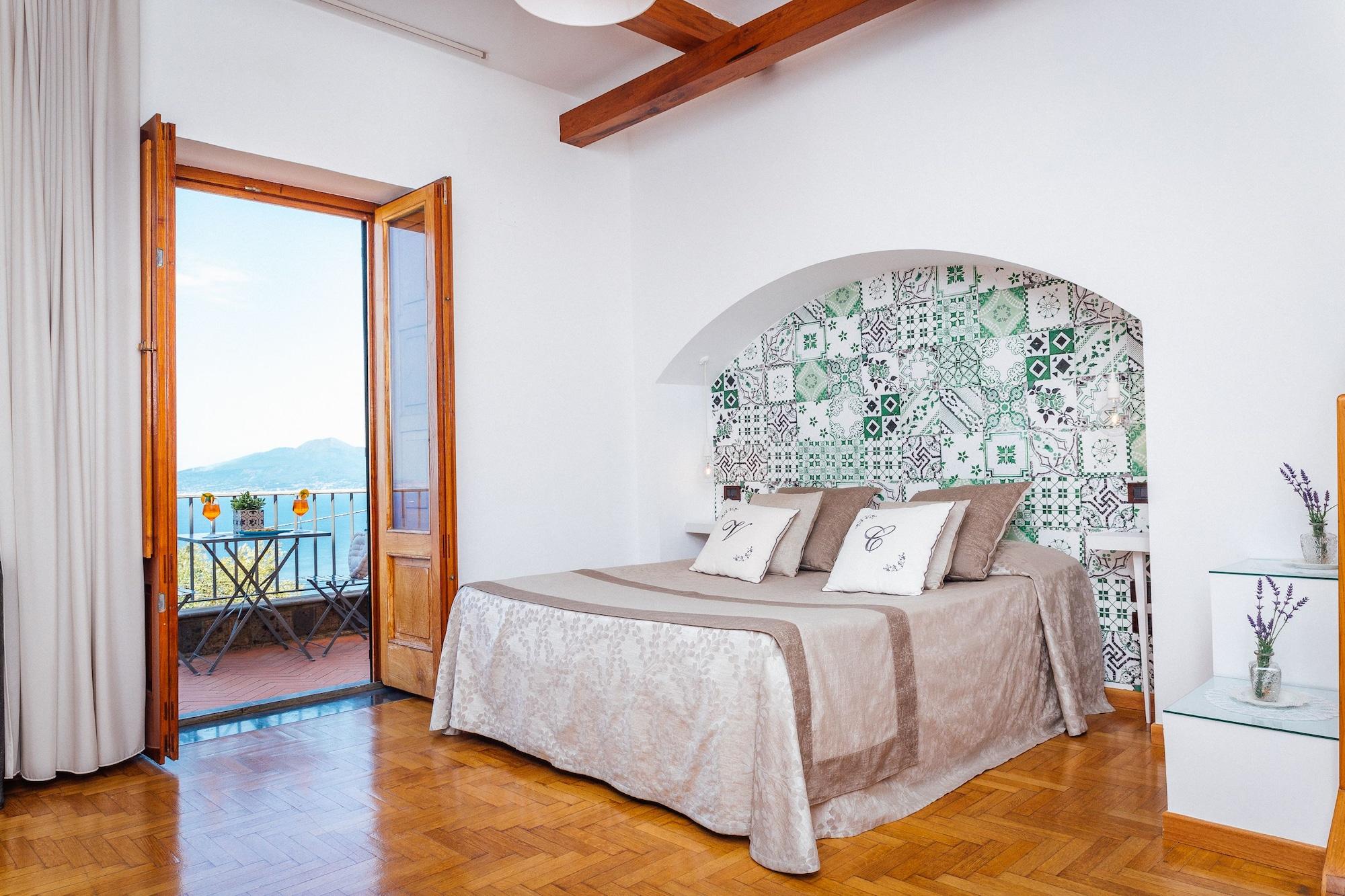 Villa Carolina Sorrento Private Heated Pool And Sea View 外观 照片