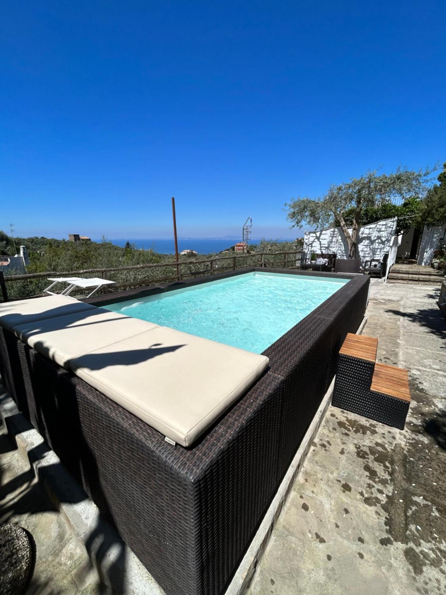 Villa Carolina Sorrento Private Heated Pool And Sea View 外观 照片