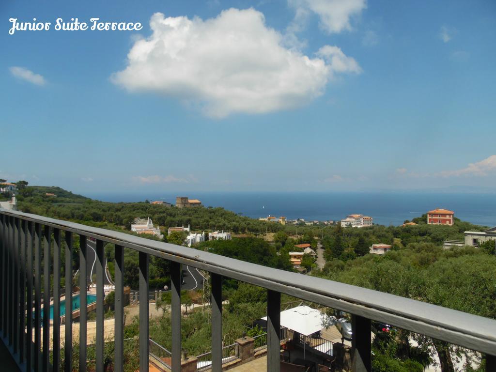 Villa Carolina Sorrento Private Heated Pool And Sea View 客房 照片